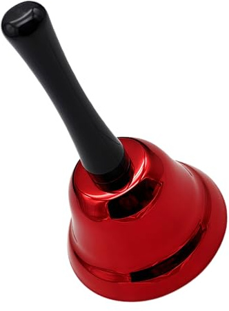 YIZITU Campanas De Mano Navideñas Metal Tono Claro Instrumento Musical para Decoraciones Temporada Reuniones Familiares Y Eventos Festivos Adorno Campanilla Navideña