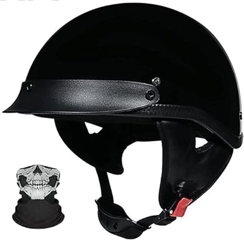Caschi Da Moto, Casco Da Moto Vintage In Stile Tedesco Per Uomini E Donne Adulti, Caschi Jet Omologati ECE 22.06, Casco Retrò A Mezza Calotta Per Ciclomotore, Cruiser, Scooter 2,M(57~58cm)
