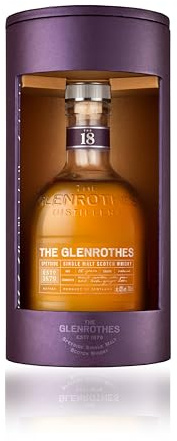 The Glenrothes 18 Jahre Speyside Single Malt Scotch Whisky, mit Geschenkverpackung, fruchtiges Aroma mit süßem Finish, 43% Vol, 1 x 0,7l