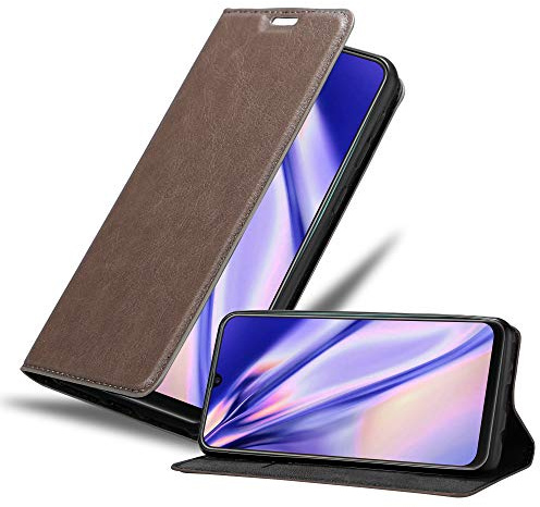 Cadorabo Hülle kompatibel mit Samsung Galaxy M21 / M30s aus Premium Kunst Leder Flip Klappbare Stoßfeste Magnetische [Standfunktion] [Kartenfächern] Cover Hülle für Galaxy M21 / M30s Tasche in Braun