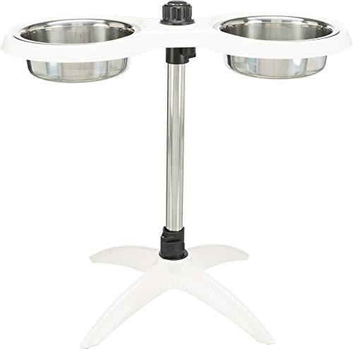 TRIXIE Hundebar, Melamin/Edelstahl 2 × 1,6 l/ø 21 cm