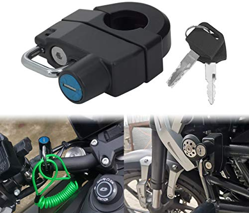HDBUBALUS Motorradhelm Schloss Universal Fit für 1'' 25mm Lenker Kompatibel mit Harley Sportster XL 883 1200 48 Cafe Racer Touring Road King Dyna