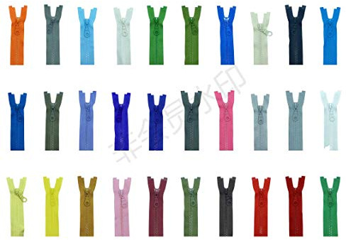 LIL YKK Reißverschluss Kunststoff Zähne Nr.5 mittelgrob Teilbar (580 Schwarz, 50cm)