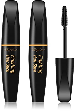 SUOFEIYA Hair Finishing Stick per la donna 2 Pack, piccola crema di finitura dei capelli rotti rinfrescante non grassa, mascara per capelli per Flyaway - gel per capelli per tutti i tipi di capelli