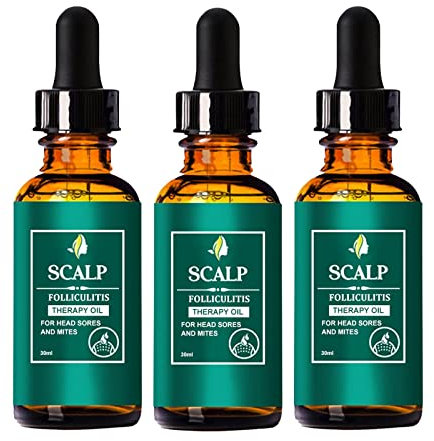 GFOUK Olio per il trattamento della follicolite del cuoio capelluto Rimedio naturale Olio per capelli e cuoio capelluto per donne e uomini Rimuove l'accumulo di prodotto Bilancia l'olio Stimola la cir