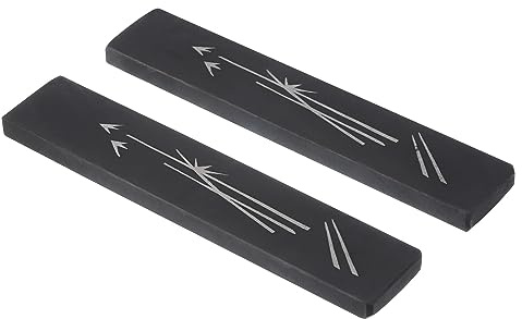 PATIKIL Kalligrafie Papiergewicht 1 Paar Briefbeschwerer Chinesische Kalligrafie Steine 18cm/7