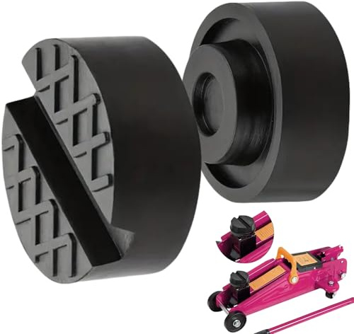 Bloc Caoutchouc,2 Pièces Caoutchouc Cric,Tampon pour Cric,Coussin en Caoutchouc Cric Voiture,Bloc Cric de Voiture à Fente,Bloc en Caoutchouc Cric,pour Chariot et Plate Forme de Levage