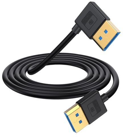 HUHANGGod Cavo DisplayPort 8K 1.4, angolo sinistro 90 gradi, DP maschio a cavo maschio, supporto 8K@60Hz 4K@/144Hz, 1080P@240Hz per computer desktop laptop monitor 1,8 m (sinistra)