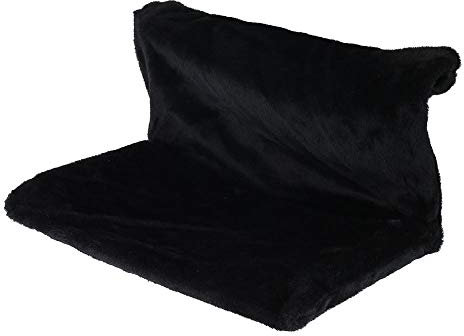 BUTORY Hängebett für Katzen, zum Aufhängen am Heizkörper aus Plüsch, Hängematte für Katzen, weich, warm, abnehmbar, waschbar, Hängematte für Katzen, Haustiere, Katzen, Kätzchen (Schwarz)