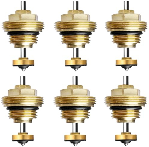 Colector de calefacción por suelo radiante, 6 unidades, núcleo de válvula de pasador de retorno, M30 x 1,5, inserto de válvula para distribuidor, pasador de retorno, núcleo de válvula de retorno,