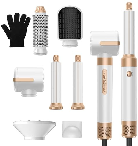 Sèche Cheveux 7 en 1, Air Styler Pro, Seche Cheveux Diffuseur Boucle