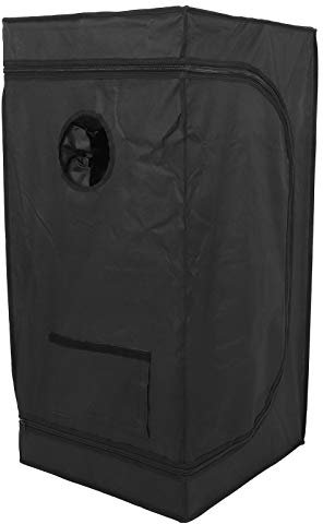 Hydroponiskt odlingstält, odlingstält för inomhusväxter, växthus 50 x 50 x 100 cm med cirkulära ventiler och avtagbar diskbänk, robust planteringsverktyg