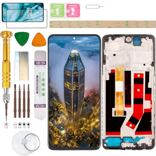 Gadget Troops Conjunto de pantalla LCD para OnePlus Nord CE 3 Lite 5G CPH2467, CPH2465, kit de repuesto de pantalla