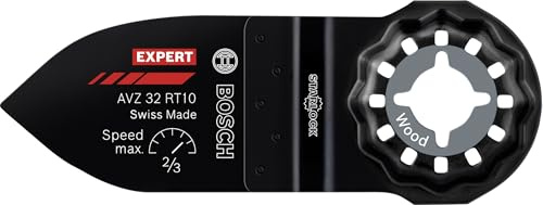 Bosch 1x EXPERT AVZ 32 RT10 sliptunga (för Hårt trä, Mjukt trä, Bredd 32 mm, Professional Tillbehör Multiverktyg)