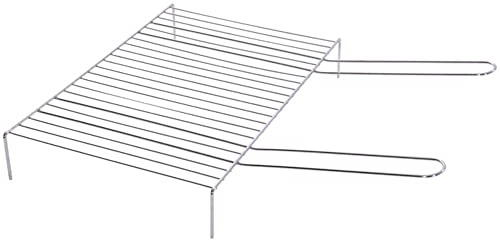 VERDELOOK Griglia in Acciaio Inox aisi 430 per Alimenti 60x40 cm. Grill per Barbecue e caminetto
