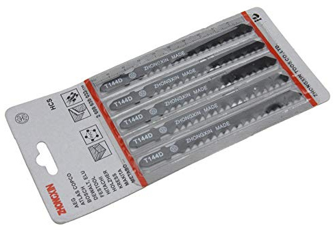 HCS T144D sågblad träslöjd sticksågblad kompatibla med Bosch Dewalt, Hitachi, Makita, Festool ömsesidig