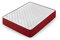 Cama express Viskoelastische Matratze Thermic Plus, Balance zwischen Festigkeit und Weichheit, anpassbar, unabhängig von Betten, Weiß und Rot, Maße: 120 x 180 x 20 cm