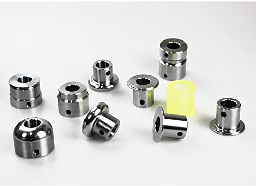 BOSglobauto Wulstwalzenmatrizen Perlwalzen-Metallumformungssatz DIES Set mit 9 Stahlmatrizen und 1 Polyurethan-Unterrad passt auf die meisten 22-mm-Wellen