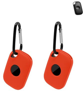 2pack Protective Case For Tile Life 360 Pro 2024 Anti-Loss Tracker Silicone Keychain- Durable and Stylish Cover,Waterproof,Anti-fall,Red