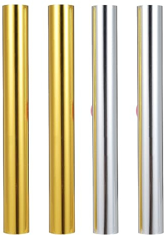 Embossing Heat Tool, Foil Quill Heat Pen, Dual Colour Gold and Silver Foil Rolls, Card Making Craft Scrapbooking Pen,for Scrapbooking Tool Kit. Includes USB Cable Dc5v (Hot Stamping Paper)