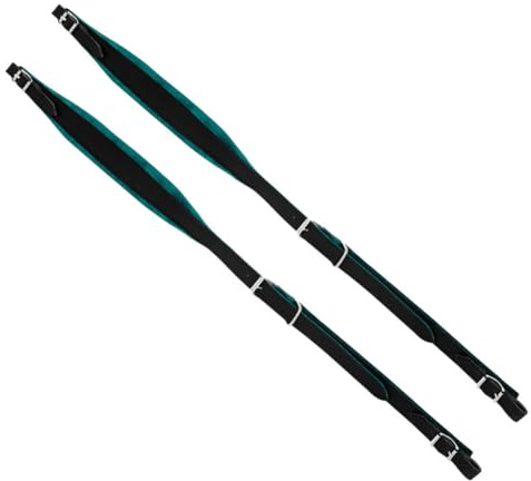 UKCOCO Sangle Légère pour Accordéon en Similicuir Vert, Réglable pour Accordéons 16 à 120 Basses, Accessoire Confortable, Bandoulière Solide Adaptée aux Musiciens en Déplacement