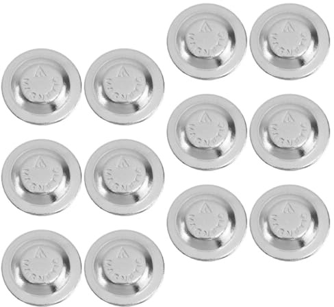 EXQUIMEUBLE Porta Credenciales Magnético Redondo 17mm Plateado 12 Unidades, Imanes para Placa de Identificación sin Alfileres, Etiquetas Nombre para Oficina y Conferencias