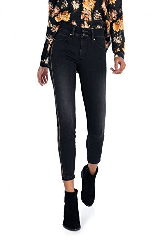 Salsa Jeans Secret Capri avec Rubans de Couleur sur Le côté