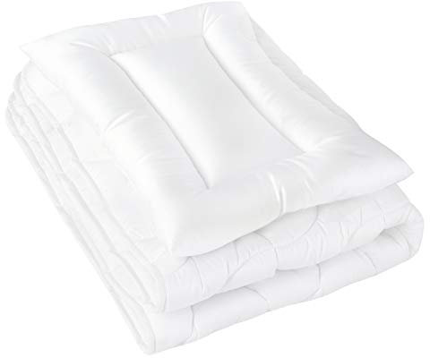 Joyfill J460-5006-00 Kindersteppbett-Set Bamboo 80/80+35/40, weiß, 280 g