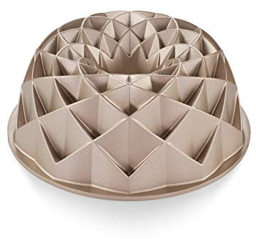 Tescoma Delícia Stampo Ciambella Alto, Diametro 24 cm, Metallo, Beige Metallizzato