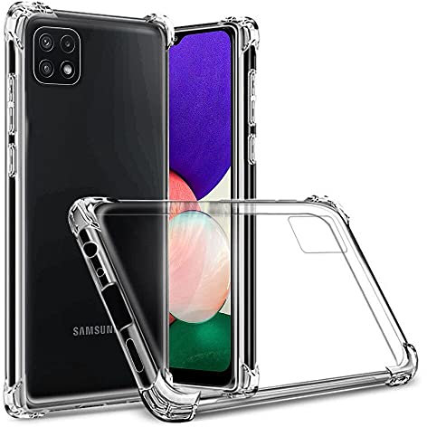 Totill Case for Samsung Galaxy A22 and A22s, 5G Clear Case with Shockproof Bumper, Anti-slip Transparent TPU Cover for Samsung Galaxy A22s (6.6 Inch)