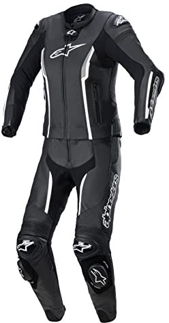 Alpinestars Stella Missile V2 - Tuta in pelle da donna, 2 pezzi (nero/bianco, 38)