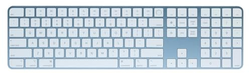 Apple Magic Keyboard with Touch ID and Numeric Keypad Silicon - Blue (QWERTY English) (Renewed)