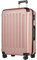 yonsly® Koffer Suitcase XL Roségold, Trolley Reisekoffer, Rollkoffer Handgepäck mit 4 Rollen 360°, ABS Hartschalen, Sicherheitsschloss, Weicher Gummigriff, 210D-Futter
