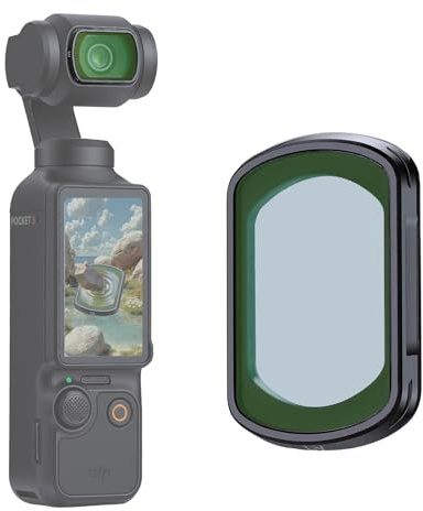 Haoge Pocket 3 magnetiskt UV-filter för DJI Osmo Pocket 3 Creator Combo, flerbelagt linsskyddsfilter, lätt actionkameratillbehör