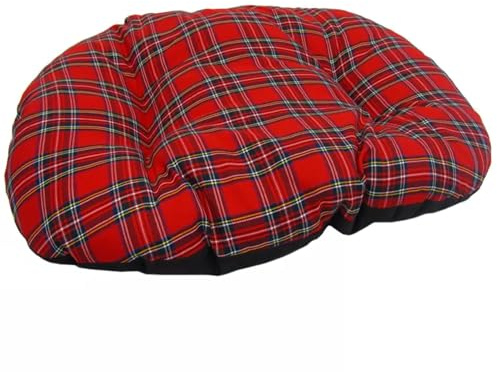Dog Pet Bed Mattress Multipurpose Puppy Mat Cushion Pillow for Dogs and Cat Cages (40 * 30CM, Red Tartan)