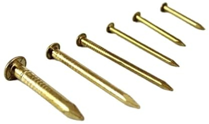 Perni in ottone chiodi piccoli a testa tonda riparazione hobby da appendere alla parete(1.5x15mm 60pcs)