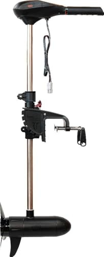 Rhino Motors VX 80 V2 Moteur hors-bord électrique, 24V, 80 lbs de poussée, 1000W, Poids 10 kg, Longueur d'arbre 91 cm, 5 vitesses avant / 3 vitesses arrière, télescopique