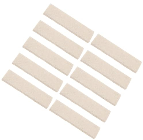 DECHOUS Plaquettes de Frein Feutre Lot de 10 pour Vélo de Fitness, Semelle Antidérapante pour Stabilité Optimale sur Terrain Accidenté, Protège Les Jantes