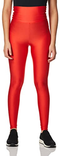 American Apparel Legging de Cintura Alta de Punto de Nailon para Mujer, Amapola, XS