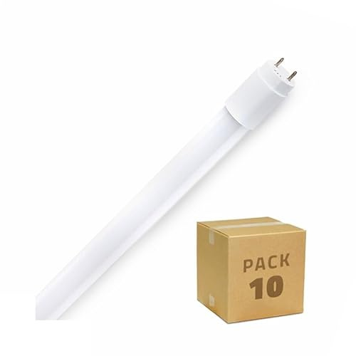LEDKIA LIGHTING - Pack 10 Tubi LED T5 | 115 cm 16W | Connessione Bilaterale | Vetro Resistente | 1600 lm No Flicker | 300º Fascio Luminoso | Bianco Naturale 4000K