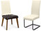 BEAUTEX Stuhlhussen Sets, elastische Stretch Husse Jersey Baumwolle Sitzbezug für Stuhl - 2er Set, Farbe: Creme