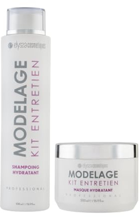 Kit Entretien Shampoing Sans Sulfate & Masque Cheveux Modelage - 500ml + 500ml