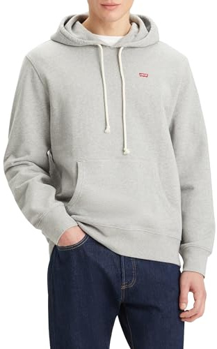 Levi's Men's The Original Hm Hoodie, Mid Tone Grey Heathe, XXL