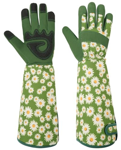 Ainiv Gants de Jardinage Femme, Vert Gants de Travail de Jardin pour Femmes, Antidérapants, Légers et Respirants, pour La Cour, Le Jardinage Extérieur Polyvalent (M)