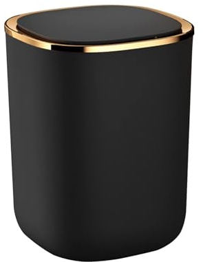 Kamanan Pattumiera Automatica,12L Cestino Spazzatura,Pattumiera Sottolavello,Pattumiera da Bagno,Cestino Intelligente per Camera Letto Bagno Toilette Cucina Ufficio (Nero)