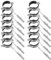 15 Abrazaderas para Tubos de 50mm con Amortiguación de Goma - Juego de Soportes de Pared para Tuberías - Incluye Tornillos y Tacos - Ideal para Fontanería, HVAC y Sistemas de Calefacción