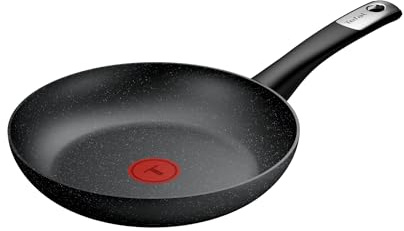 Tefal Explore Stone - Sartén de 24 cm, Mango fijo, Revestimiento Antiadherente, Apto inducción, Thermo-Signal