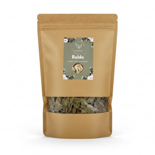 Boldo - Boldo cileno (Peumus Boldus) in foglie sciolte, Boldo a base di erbe Tea; infusione per benessere digestivo, effetto rilassante delicato e supporto antiossidante; gusto intenso e aromatico