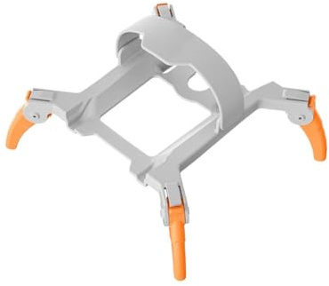Gettimore Treppiede di sollevamento per DJI Mini 4 Pro con maggiore stabilità, carrello di atterraggio pieghevole in PC+silicone, 10 x 11 x 3 cm, grigio grigio arancione