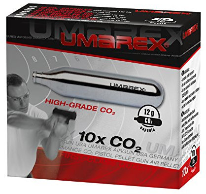Umarex Co2 Kapsel für Luftdruckgewehr, Set 10 x 12 g, Zubehör für Luftgewehre